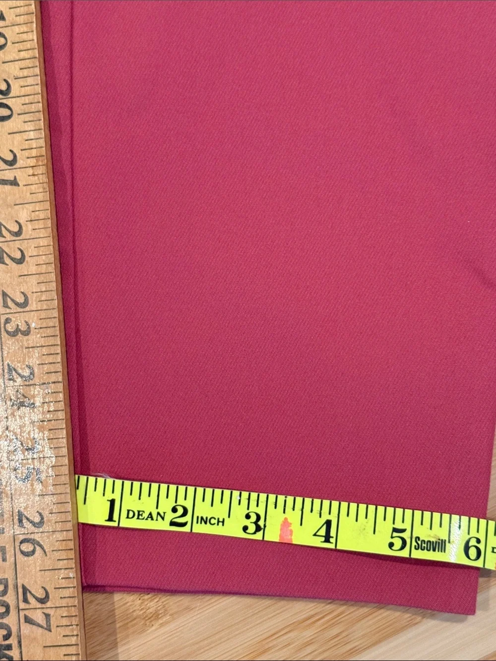 LOFT Coral-Red (pomegranate) Skinny Cropped Ankle Pants